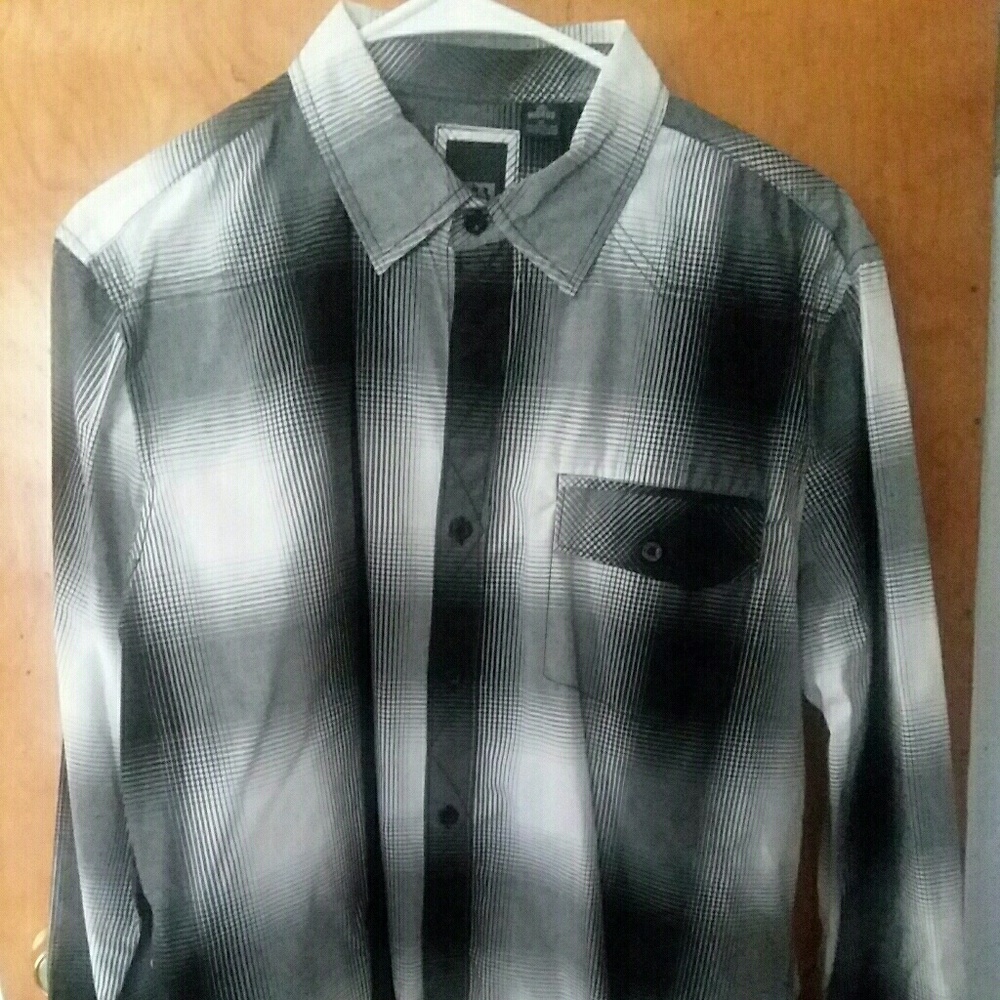 Mens Micros Button Up